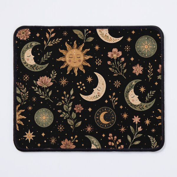 Item preview, Midnight Celestial Bloom Pattern designed and sold by Jaideep Walia.