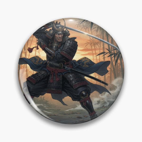 Item preview, Fierce Samurai Warrior in Bamboo Forest at Sunset designed and sold by maplesoulkiller.