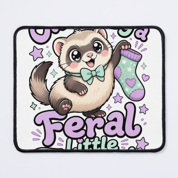 Item preview, Ferret Owner Pastel Aesthetic Funny Animal Lover designed and sold by VisualArtsOasis.