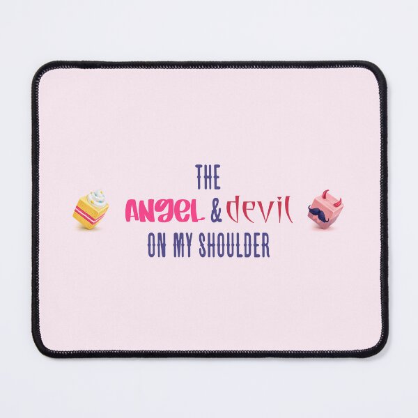 Item preview, Angel & Devil… (on Pink) designed and sold by PawsitiveMum3.
