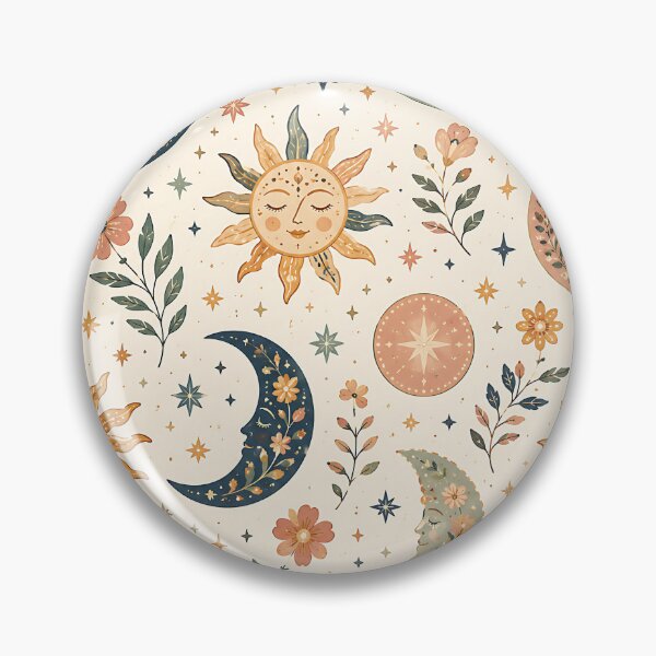 Item preview, Celestial Bloom Dreamscape Pattern designed and sold by Jaideep Walia.