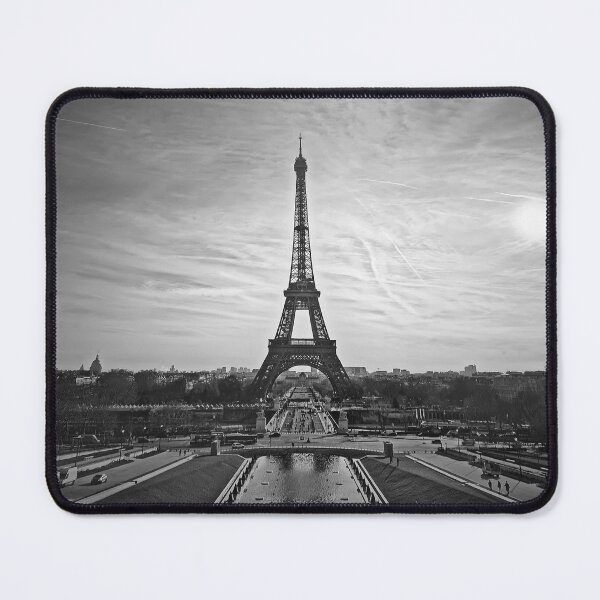 Item preview, Eiffel Tower silhouette in bnw designed and sold by psychoshadow.