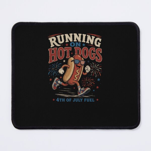 Item preview, Running On Hot Dogs 4th Of July Fuel Patriotic Independence Day Runner Hot Dog designed and sold by JonesFlora2025.