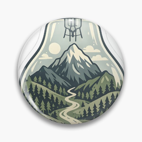 Item preview, Mountain Light Bulb Mini World Illustration designed and sold by Naviora.