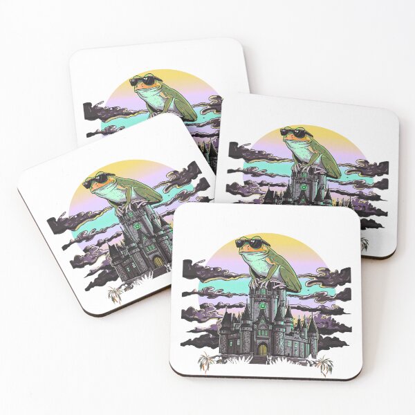 Item preview, Castleford Retro Frog Castle Design | Fantasy Gothic Aesthetic T-Shirt designed and sold by Vvmd.