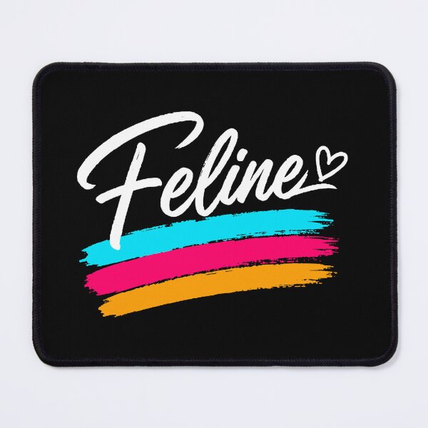 Item preview, Feline Heart Brush Stroke Cat Lover Design | Minimalist Pet Lover Typography t shirt design designed and sold by Tamimcreations.