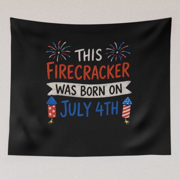 Item preview, This Firecracker Was Born On July 4th Birthday Celebration Patriot designed and sold by JonesFlora2025.