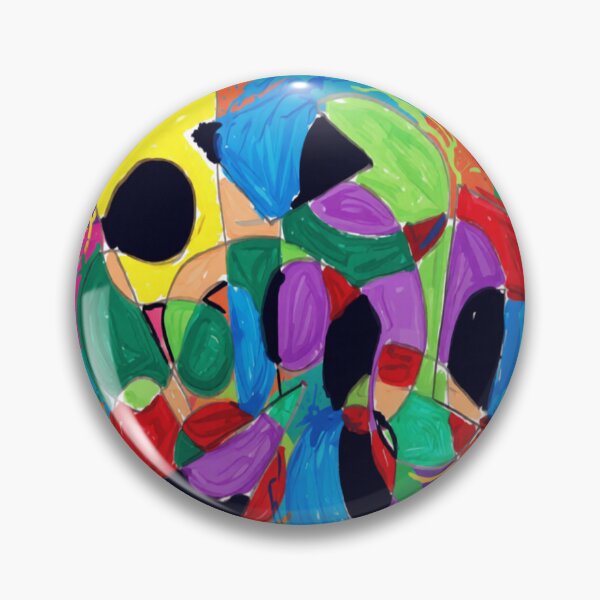 Item preview, abstract collision stamp colorful geometric abstract design designed and sold by SmashingDeals.