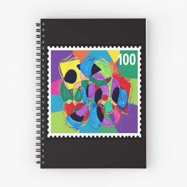 Item preview, abstract collision stamp colorful geometric abstract design designed and sold by SmashingDeals.