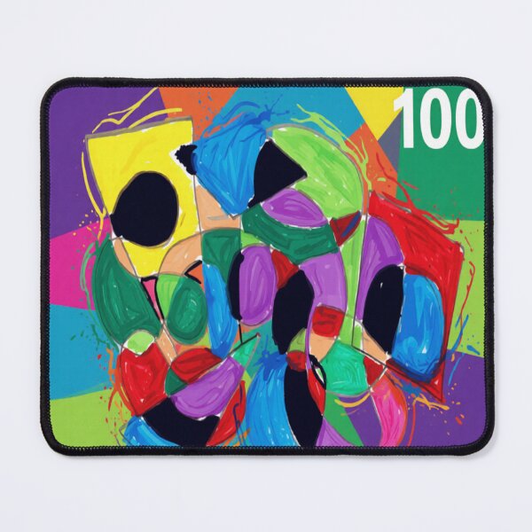 Item preview, abstract collision stamp colorful geometric abstract design designed and sold by SmashingDeals.
