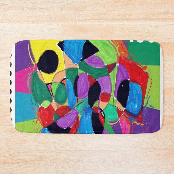 Item preview, abstract collision stamp colorful geometric abstract design designed and sold by SmashingDeals.