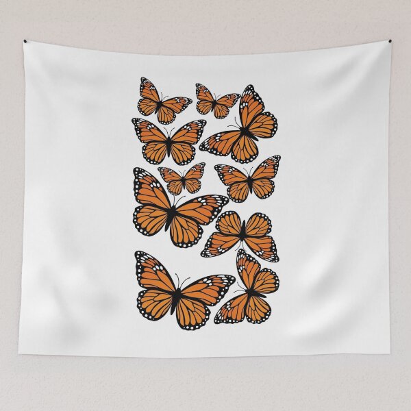 Item preview, Midnight Monarch Butterfly Swarm Pattern designed and sold by LoveDesignMania.