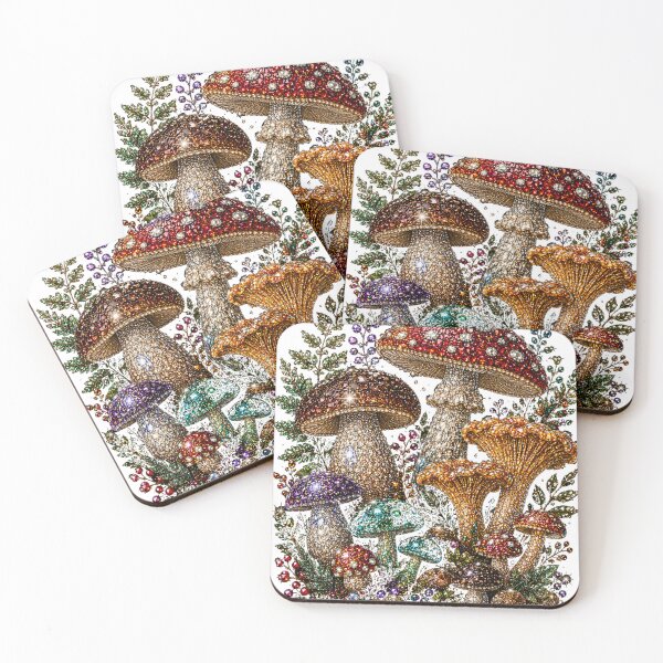 Item preview, Crystal Woodland Mushrooms | Enchanted Forest Gems designed and sold by JustResultsCo.