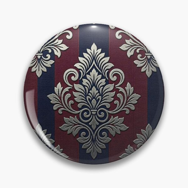 Item preview, Midnight Blue & Burgundy Striped Damask designed and sold by DesignsByPrnces.