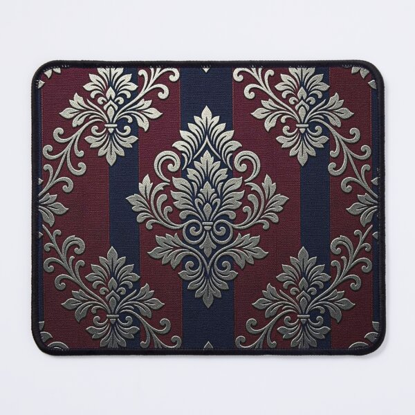 Item preview, Midnight Blue & Burgundy Striped Damask designed and sold by DesignsByPrnces.