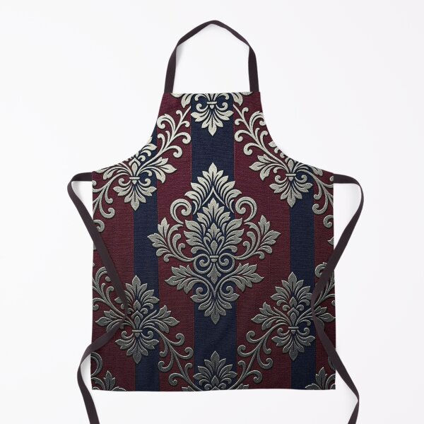 Item preview, Midnight Blue & Burgundy Striped Damask designed and sold by DesignsByPrnces.