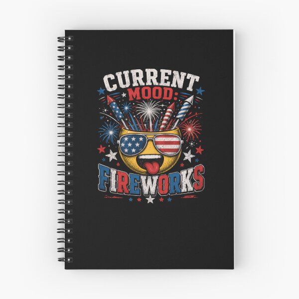 Item preview, Current Mood: Fireworks Fourth Of July American Patriot Celebration designed and sold by JonesFlora2025.