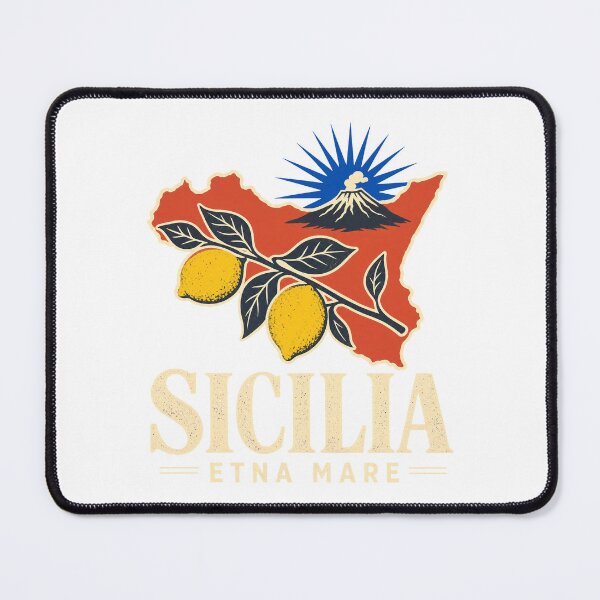 Item preview, Sicily map Etna Mare Lemon designed and sold by pirminio.