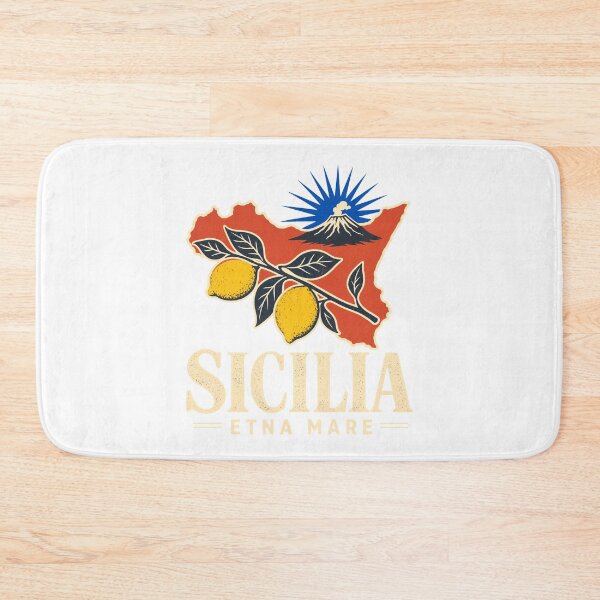 Item preview, Sicily map Etna Mare Lemon designed and sold by pirminio.