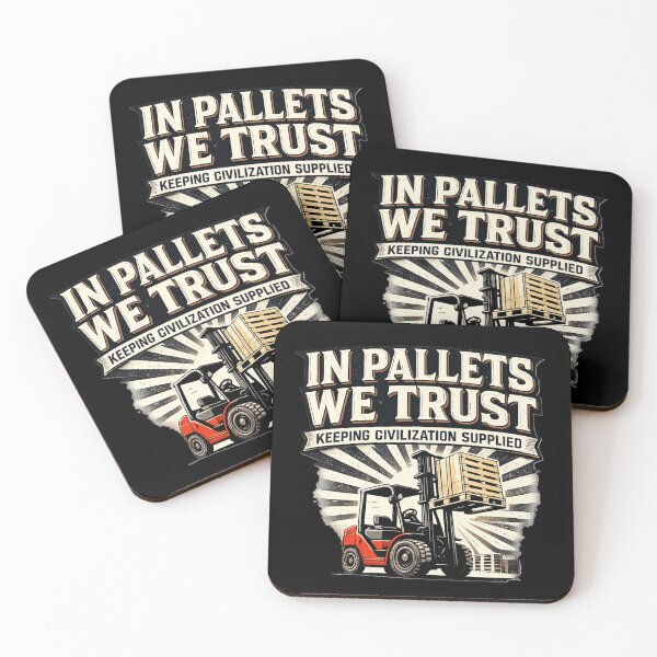 Item preview, In Pallets We Trust Forklift Retro Design designed and sold by RetroNibylander.