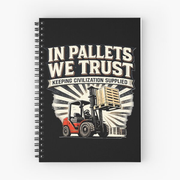 Item preview, In Pallets We Trust Forklift Retro Design designed and sold by RetroNibylander.