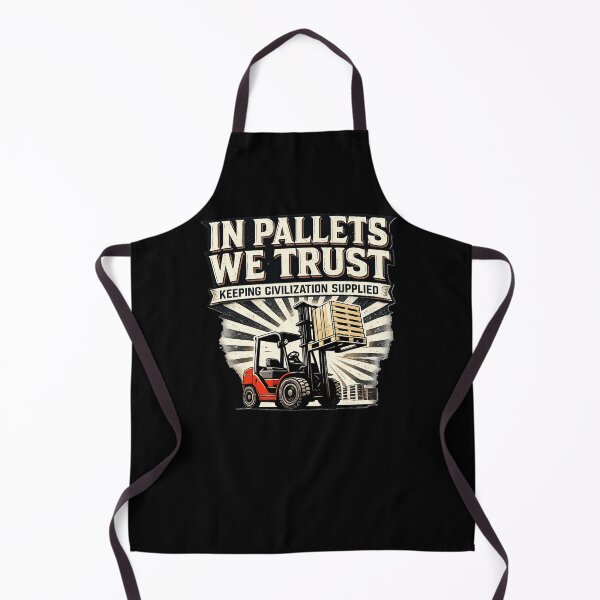 Item preview, In Pallets We Trust Forklift Retro Design designed and sold by RetroNibylander.