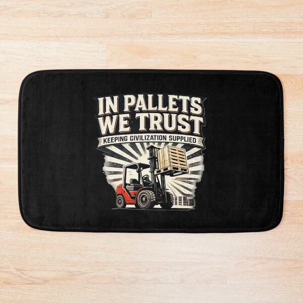 Item preview, In Pallets We Trust Forklift Retro Design designed and sold by RetroNibylander.