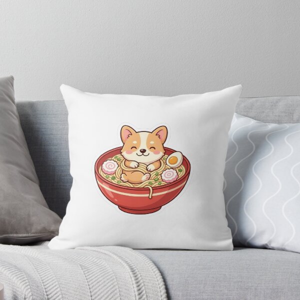 Item preview, Cute Kawaii Corgi Dog in Japanese Ramen Bowl designed and sold by YALLABUY.