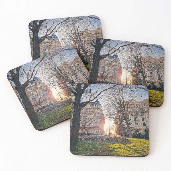Item preview, A golden sunset in a Parisian park designed and sold by psychoshadow.