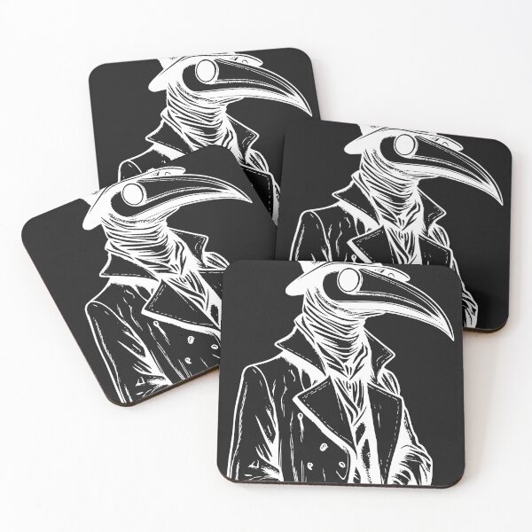 Item preview, Gothic Plague Doctor Woodcut Silhouette Dark Aesthetic T-Shirt designed and sold by DarkOriginArts.