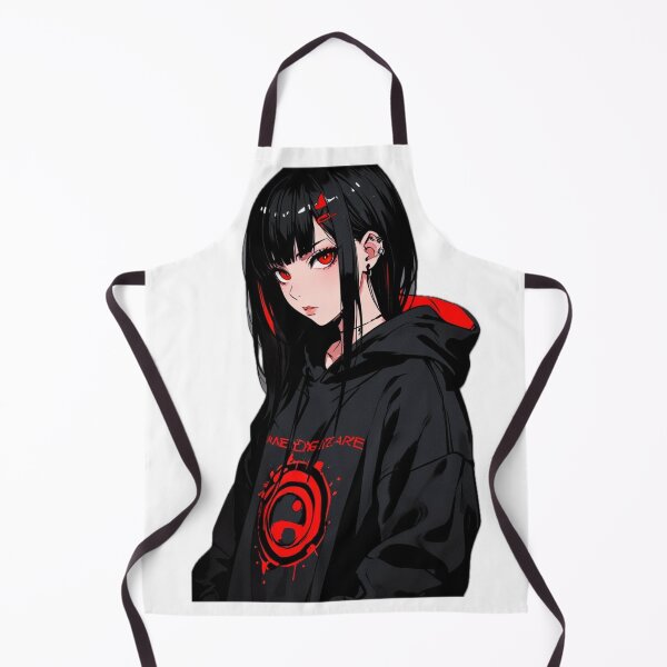 Item preview, Gothic Streetwear Anime Girl Red Glow Artwork designed and sold by AnimDream .