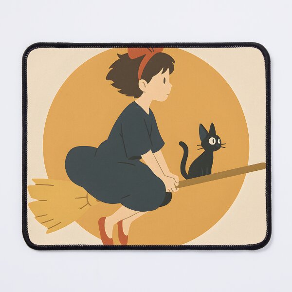 Item preview, Kiki’s Delivery Service Minimalist Poster – Retro Anime Witch Wall Art designed and sold by AbstractAuraArt.