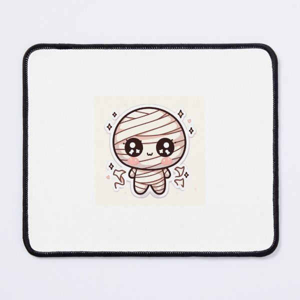 Item preview, Kawaii Halloween Mummy Sticker designed and sold by PastelPawsArt.