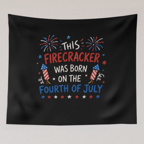 Item preview, This Firecracker Was Born On The Fourth Of July Independence Day Birthday Patriot designed and sold by JonesFlora2025.