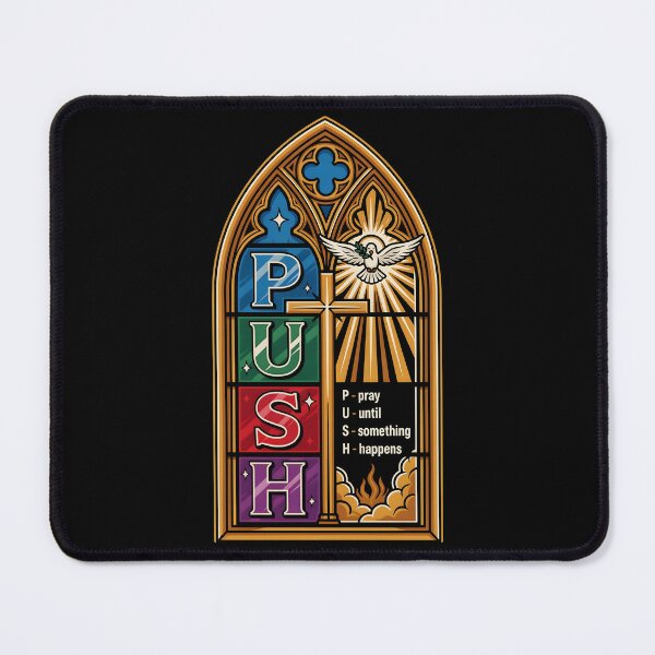 Item preview, Push Pray Until Something Happens Faith Over Fear Christian designed and sold by Redgiant87x.