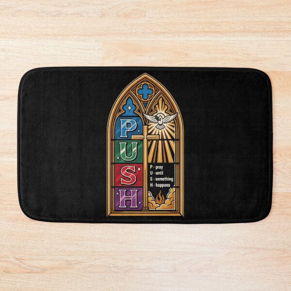 Item preview, Push Pray Until Something Happens Faith Over Fear Christian  designed and sold by Redgiant87x.
