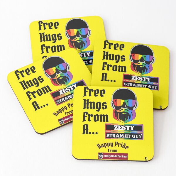 Item preview, Free Hugs Zesty Straight Guy (Yellow) *More Colors Available in Collection designed and sold by OnlyDadsForReal.
