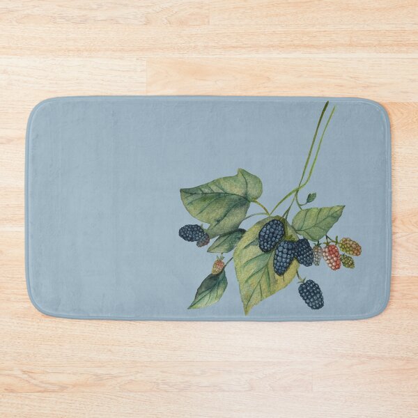 Item preview, watercolor blackberry branch designed and sold by IreneRuya.