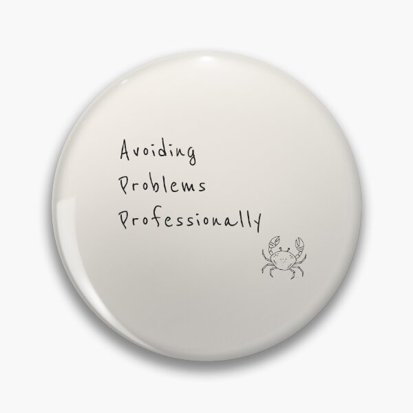 Item preview, Funny Crab Corporate Humor Art - Avoiding Problems Professionally designed and sold by Lumi-Bloom.