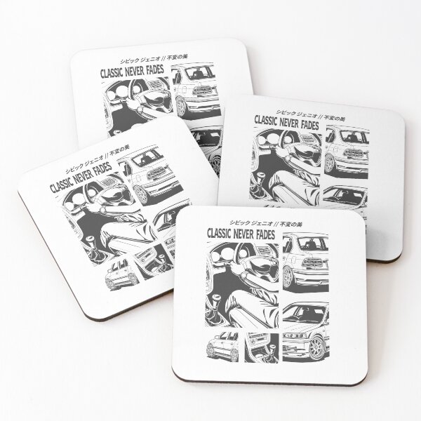 Item preview, Classic Never Fades - JDM Civic Genio Manga Style Art designed and sold by TrilogyMerch.