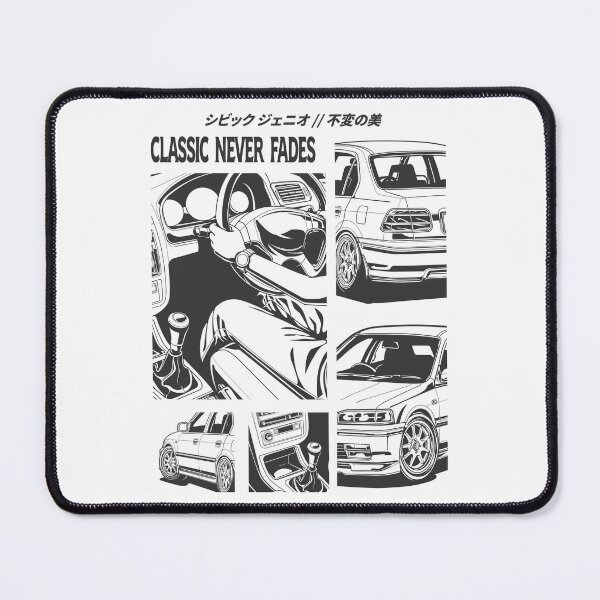 Item preview, Classic Never Fades - JDM Civic Genio Manga Style Art designed and sold by TrilogyMerch.