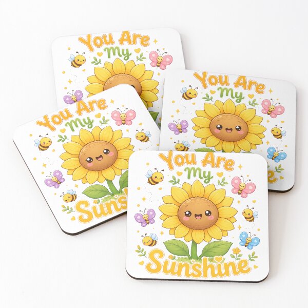 Item preview, You Are My Sunshine Cute Sunflower Bees Butterflies Kawaii Design designed and sold by Sharlo Shop.