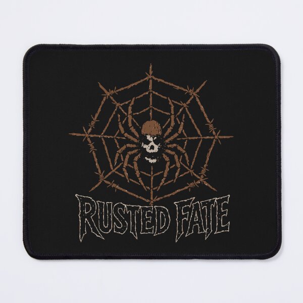 Item preview, Rusted Fate Barbed Wire Spider Web Skull designed and sold by AwesomeBeyondLimits.