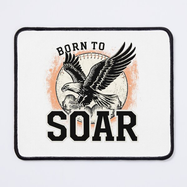 Item preview, Born to Soar Eagle Vintage Baseball Design | Retro Sports Fan Graphic Tee designed and sold by Vvmd.