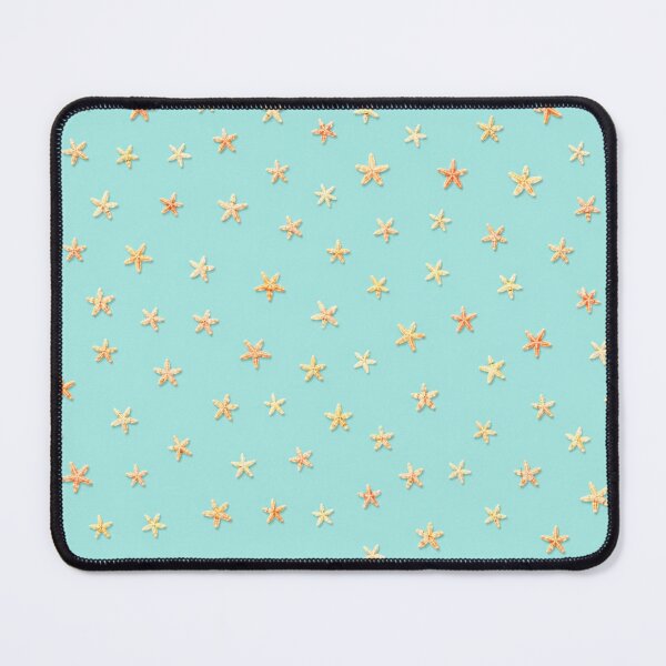 Item preview, Starfish pattern with Turquoise background designed and sold by irisArtts.