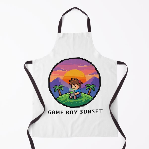 Item preview, Pixel Art Gamer Boy at Sunset Playing Game Boy designed and sold by PixelCatalyst.