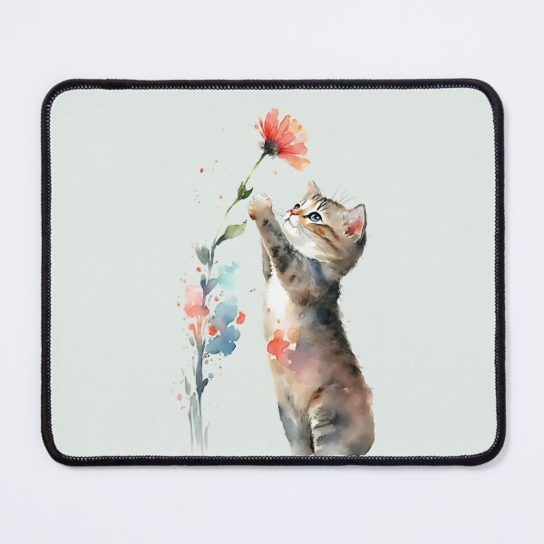 Item preview, Cute Floral Kitten designed and sold by FloreDreamStudio.