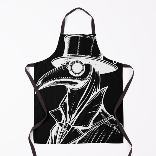 Item preview, Gothic Plague Doctor Top Hat Woodcut White Ink T-Shirt Prin designed and sold by DarkOriginArts.