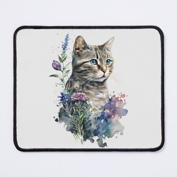 Item preview, Nature-Inspired Watercolor Cat designed and sold by FloreDreamStudio.