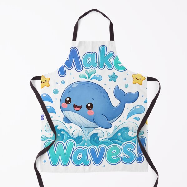Item preview, Make Waves Cute Baby Whale Ocean Stars Kawaii Design designed and sold by Sharlo Shop.